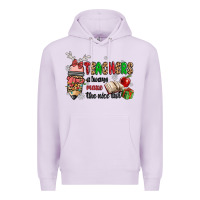 Lilac teachers always make the nice list Premium Hoodie - MaliasSmallBusiness