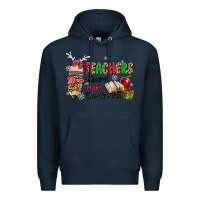 Navy teachers always make the nice list Premium Hoodie - MaliasSmallBusiness