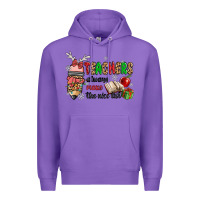 Purple teachers always make the nice list Premium Hoodie - MaliasSmallBusiness