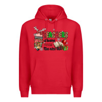 Red teachers always make the nice list Premium Hoodie - MaliasSmallBusiness
