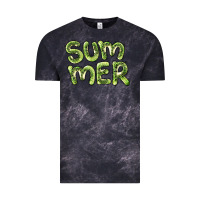 Cloud Black summer kiwi Vintage Tee - BarkalooDesign