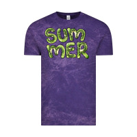 Cloud Purple summer kiwi Vintage Tee - BarkalooDesign