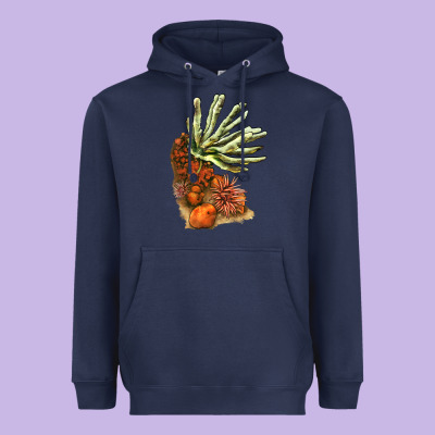 Coral Reef Heavyweight Hoodie Designed By Lillyallendesigns