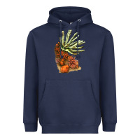 Navy Coral Reef Heavyweight Hoodie - LillyAllenDesigns