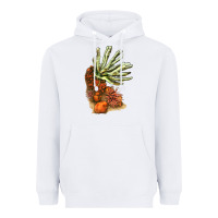 White Coral Reef Heavyweight Hoodie - LillyAllenDesigns