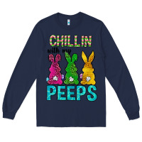 Navy Chillin with my peeps Ester Day Long Sleeve Tee - Neo Western