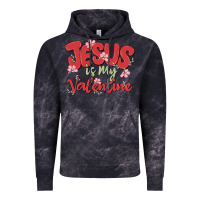 Cloud Black jesus is my valentine Vintage Hoodie - MaliasSmallBusiness