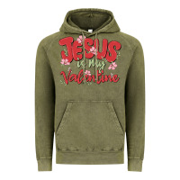 Vintage Olive jesus is my valentine Vintage Hoodie - MaliasSmallBusiness