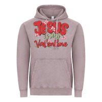 Vintage Zinc jesus is my valentine Vintage Hoodie - MaliasSmallBusiness