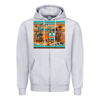 Heather Grey born to camp Zipper Hoodie - JahusDesignShop