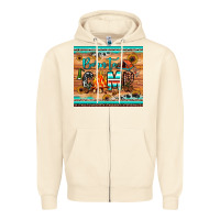 Sandshell born to camp Zipper Hoodie - JahusDesignShop