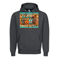 Smoke born to camp Zipper Hoodie - JahusDesignShop