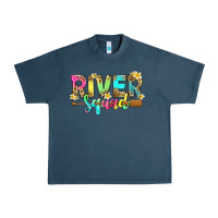 Midnight Navy river squad with leopard Urban Heavy Tee - texasbilliewilder