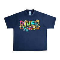 Navy river squad with leopard Urban Heavy Tee - texasbilliewilder