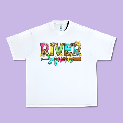 River Squad With Leopard Urban Heavy Tee Designed By Texasbilliewilder