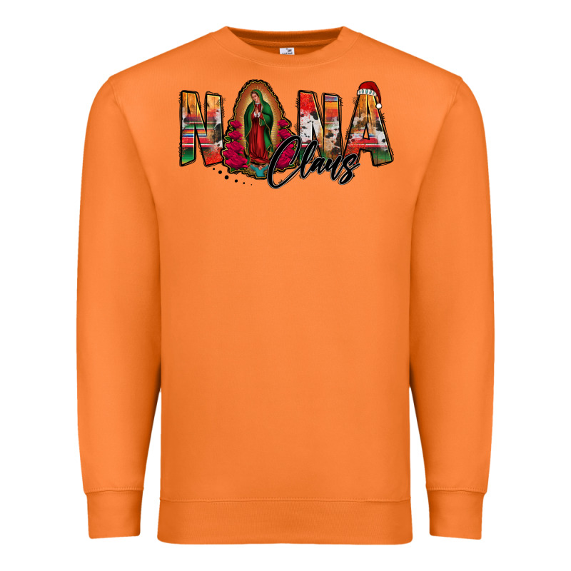 Nana Claus Lady Of Guadalupe Premium Sweatshirt by Jasminsmagicworld | Teevron