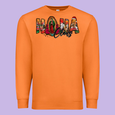 Nana Claus Lady Of Guadalupe Premium Sweatshirt Designed By Jasminsmagicworld