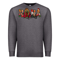 Charcoal Heather nana claus lady of guadalupe Premium Sweatshirt - Jasminsmagicworld