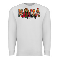 Dove Grey nana claus lady of guadalupe Premium Sweatshirt - Jasminsmagicworld