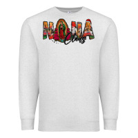 Oatmeal Heather nana claus lady of guadalupe Premium Sweatshirt - Jasminsmagicworld