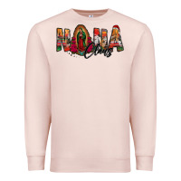 Pale Pink nana claus lady of guadalupe Premium Sweatshirt - Jasminsmagicworld