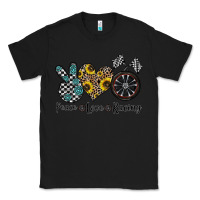 Black peace love racing Classic Tee - CowhideDigitalArt