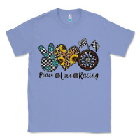 Colony Blue peace love racing Classic Tee - CowhideDigitalArt