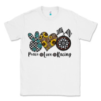 White peace love racing Classic Tee - CowhideDigitalArt