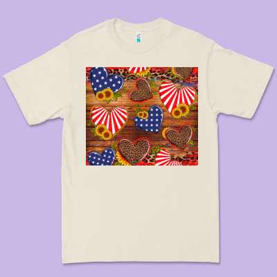America Heart Premium Tee Designed By Artiststas