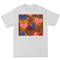 Dove Grey america heart Premium Tee - Artiststas