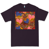Plum america heart Premium Tee - Artiststas