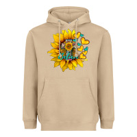 Mushroom western sunflower  cross believe Heavyweight Hoodie - BarkalooDesign