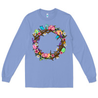 Colony Blue Crown of thorns Easter Day Long Sleeve Tee - Neo Western