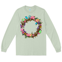 Matcha Crown of thorns Easter Day Long Sleeve Tee - Neo Western