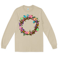 Mushroom Crown of thorns Easter Day Long Sleeve Tee - Neo Western