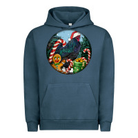 Pigment Midnight Navy jersey giant rooster christmas Urban Hoodie - LillyAllenDesigns