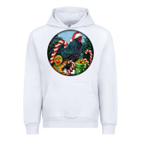 White jersey giant rooster christmas Urban Hoodie - LillyAllenDesigns