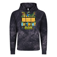 Cloud Black customized dinosaur birthday boy Vintage Hoodie - MaliasSmallBusiness