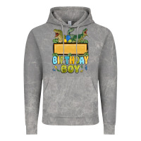 Cloud Rock customized dinosaur birthday boy Vintage Hoodie - MaliasSmallBusiness