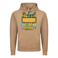 Vintage Coffee customized dinosaur birthday boy Vintage Hoodie - MaliasSmallBusiness