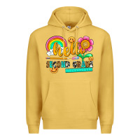 Antique Gold hello second grade Premium Hoodie - NancyCooperArtShop