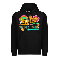 Black hello second grade Premium Hoodie - NancyCooperArtShop