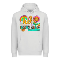 Dove Grey hello second grade Premium Hoodie - NancyCooperArtShop
