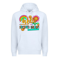 White hello second grade Premium Hoodie - NancyCooperArtShop