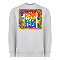 Heather Grey pride lgbtq Heavyweight Sweatshirt - RanaPortraitStore