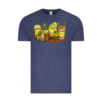 Vintage Denim pineapple farm fresh coffee cups Vintage Tee - Zillion Design Studio