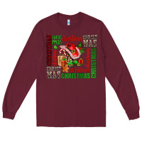 Burgundy christmas Long Sleeve Tee - AdoDesignShop