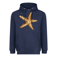 Navy Starfish Heavyweight Hoodie - LillyAllenDesigns