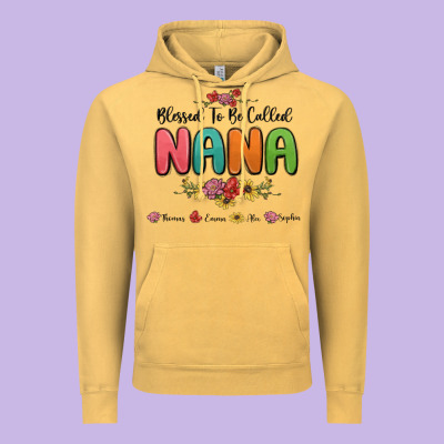 Vintage Hoodie blessed to be called nana