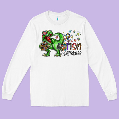 Autism Awareness Long Sleeve Tee Designed By Sublimationcraftshop